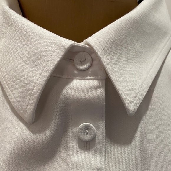 Classic Chico's White Blouse with Bell Sleeves - Chico's Size 2 - Picture 12 of 14